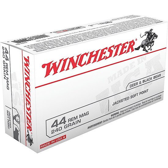 WIN USA 44MAG 240GR JSP 50/10 - Ammunition